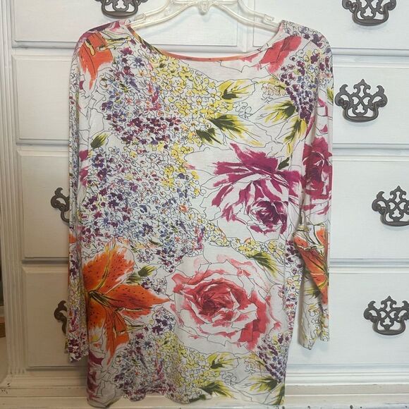 Vintage Chico’s Floral Top - Picture 4 of 16